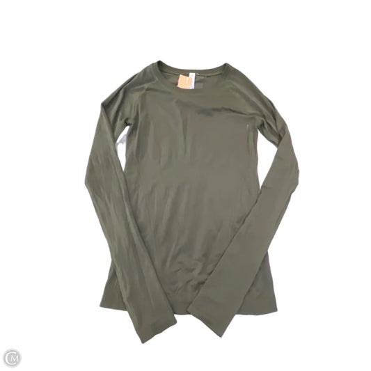 Athletic Top Long Sleeve Crewneck By Athleta In Green, Size: Xs