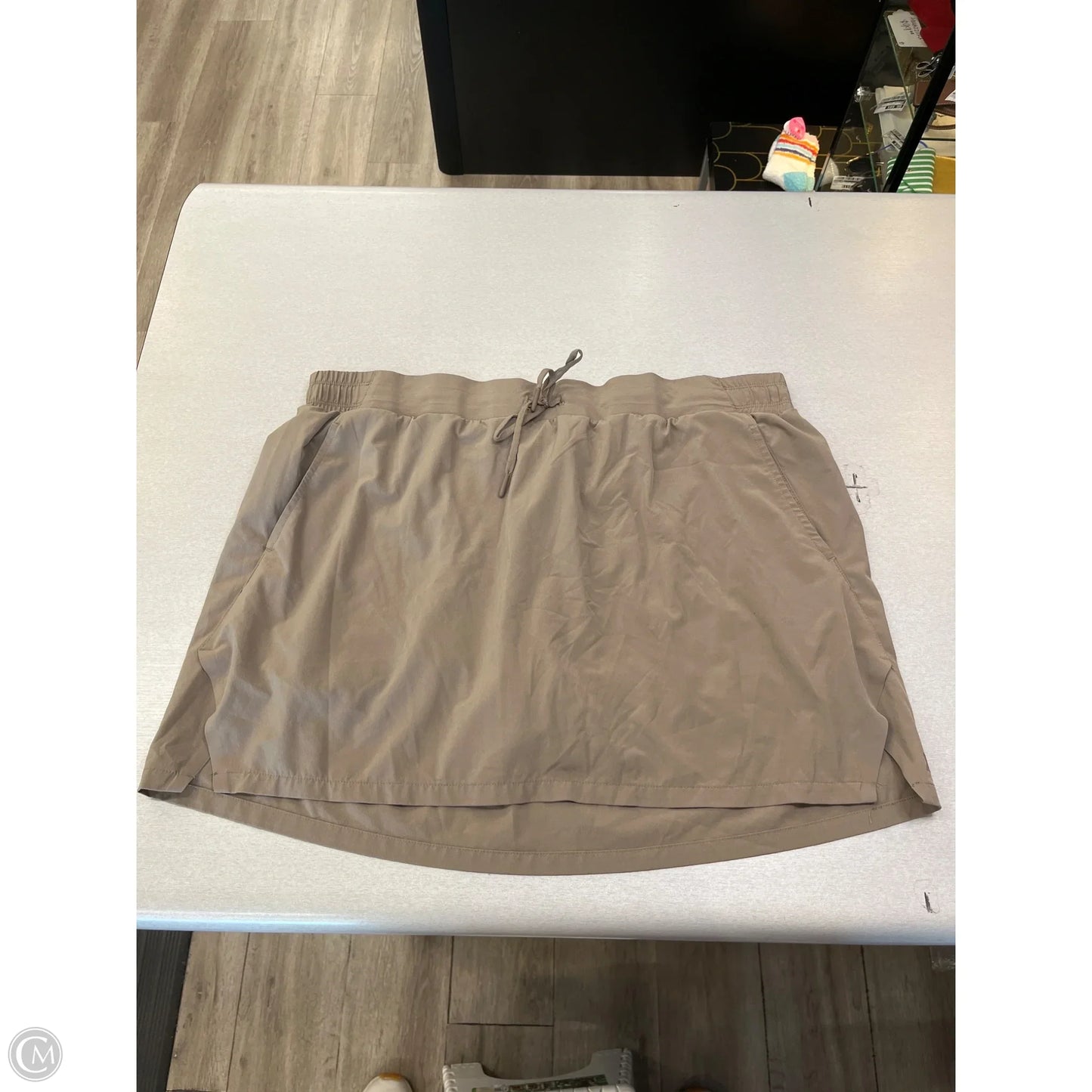 Athletic Skort By All In Motion In Taupe, Size: Xl