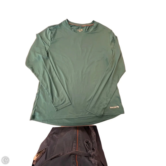 Athletic Top Long Sleeve Crewneck By Baleaf In Teal, Size: Xl