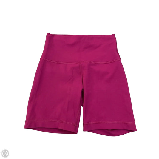 Athletic Shorts By Lululemon In Pink, Size: S