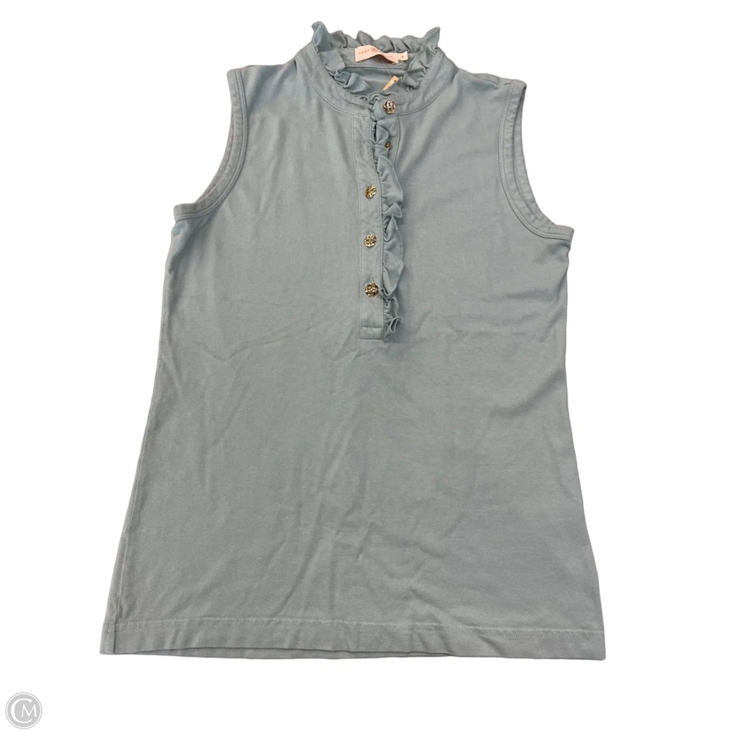 Top Sleeveless Designer By Tory Burch In Aqua, Size: M