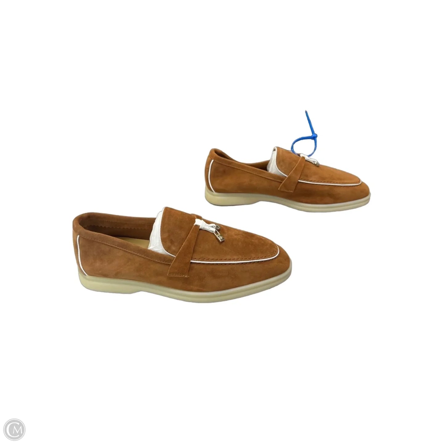 Shoes Luxury Designer By Loro Piana In Brown, Size: 7