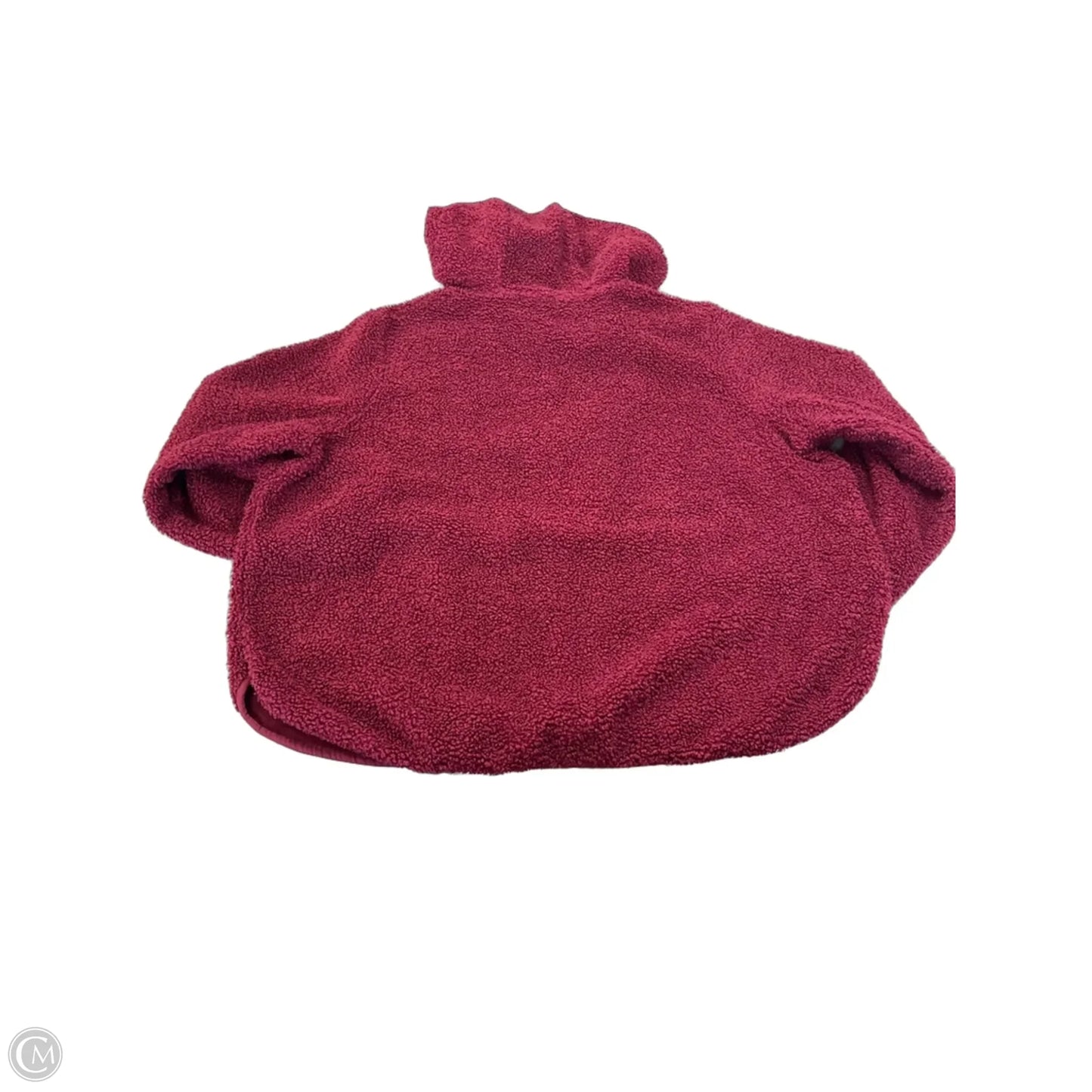 Jacket Faux Fur & Sherpa By Banana Republic In Maroon, Size: Xl