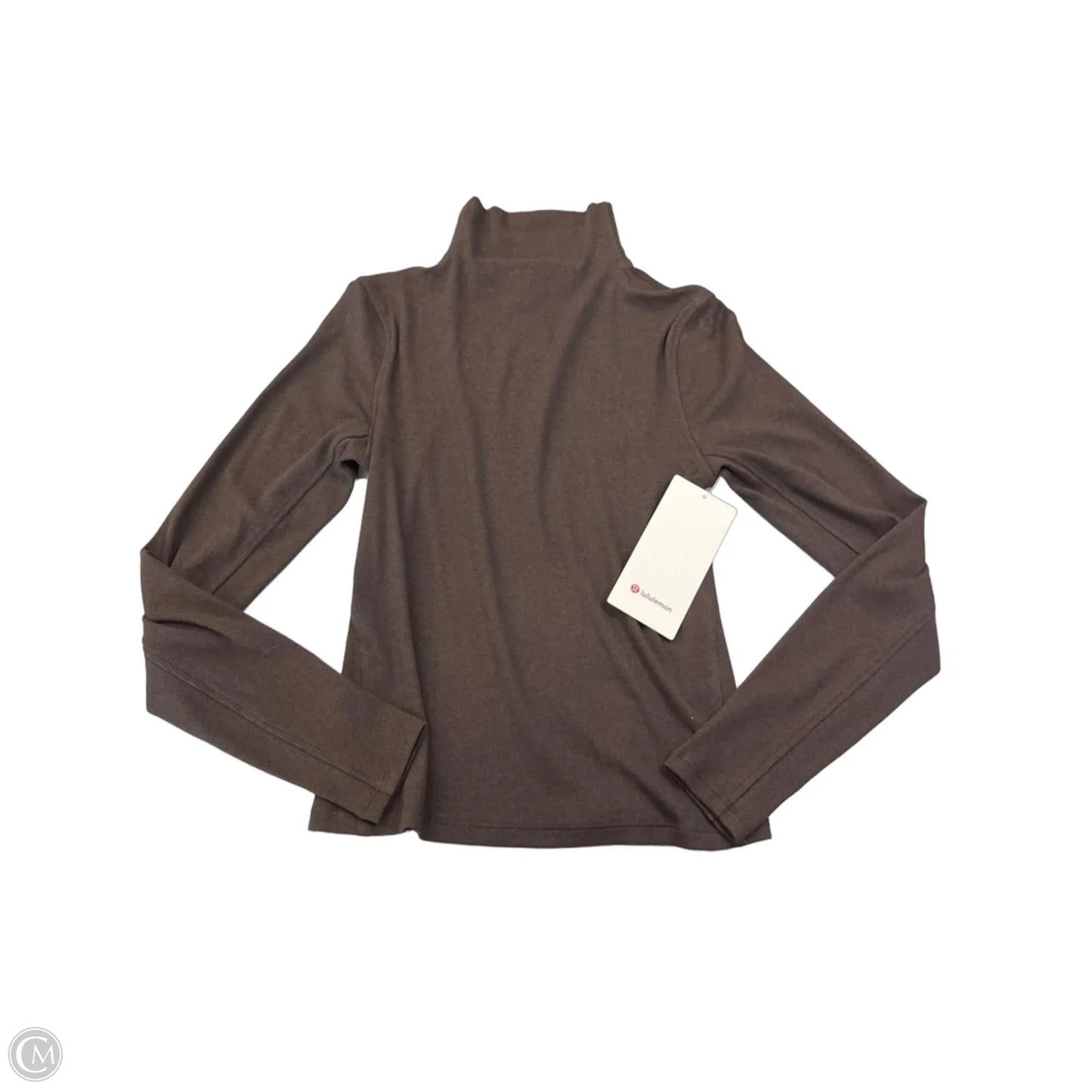 Top Long Sleeve By Lululemon In Brown, Size: S