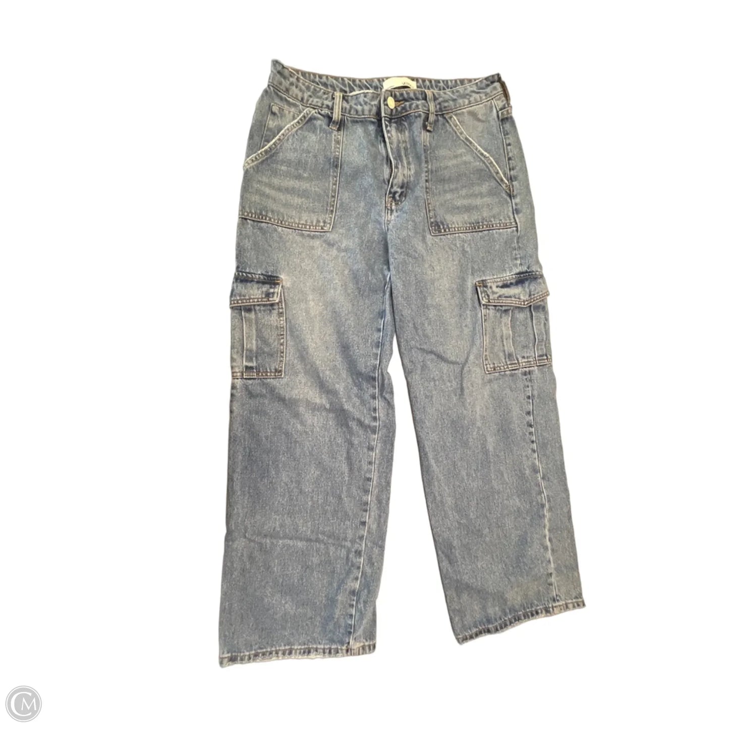 Jeans Wide Leg By Vervet In Blue Denim, Size: 10