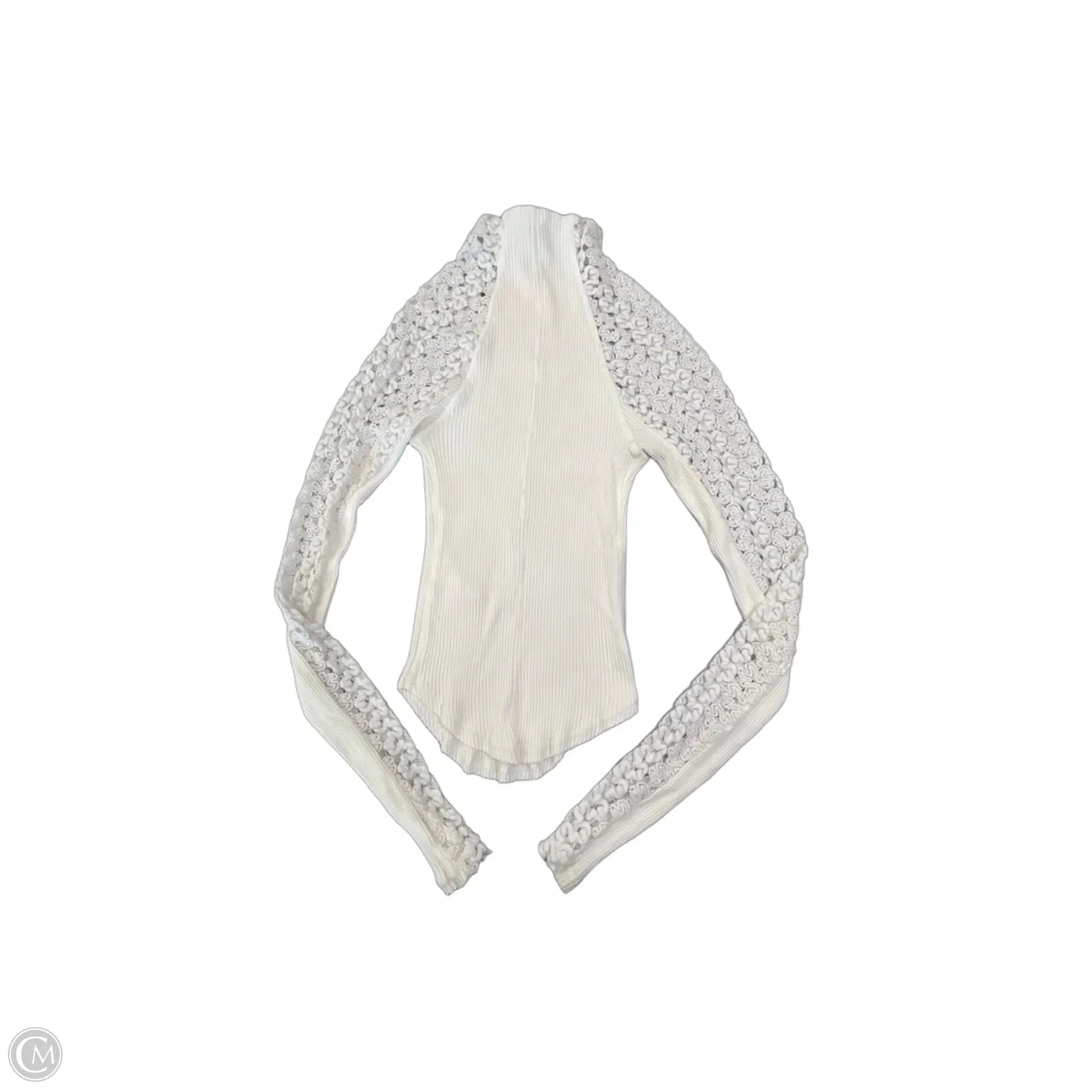 Top Long Sleeve By Free People In Ivory, Size: Xs