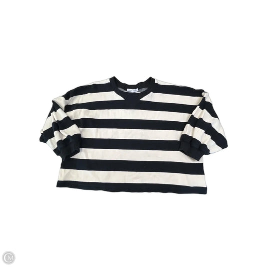 Sweatshirt Designer By Rebecca Minkoff In Striped Pattern, Size: S