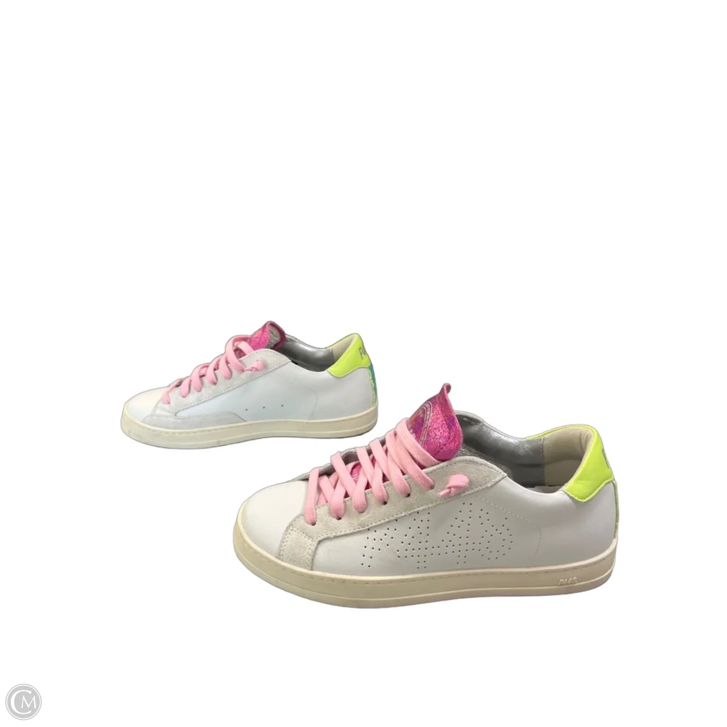 Shoes Sneakers By P448 In Green & Pink, Size: 6