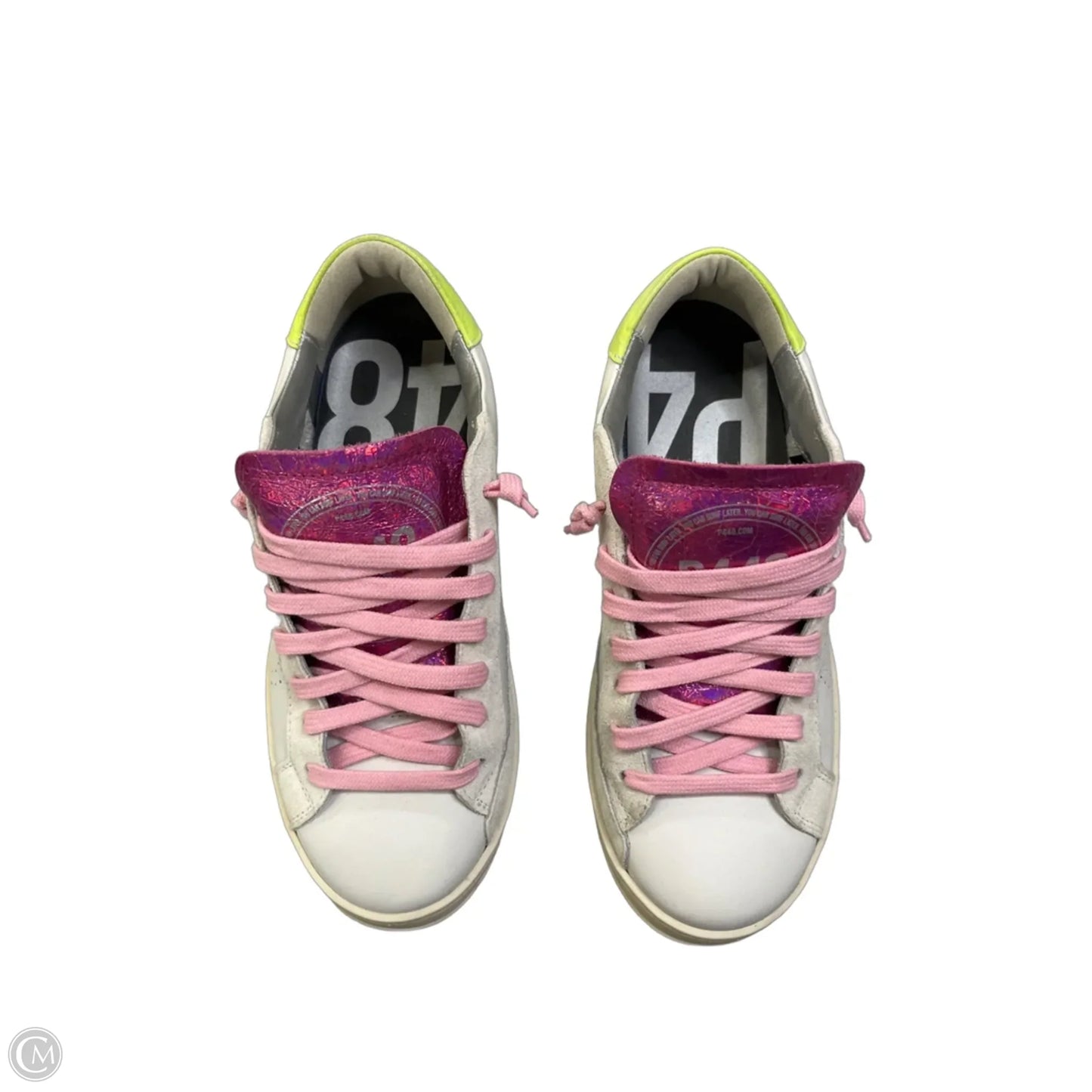 Shoes Sneakers By P448 In Green & Pink, Size: 6
