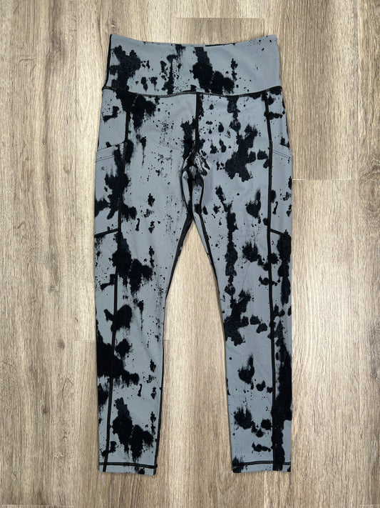 Black & Grey Athletic Capris Zyia, Size S