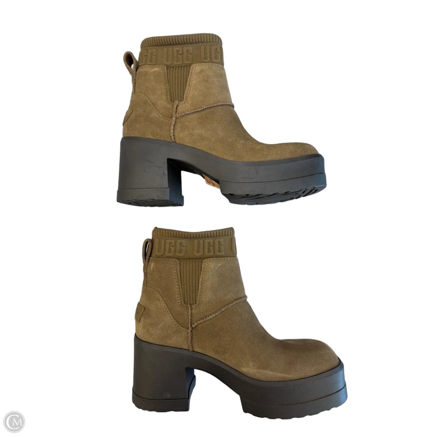 Boots Designer By Ugg In Brown, Size: 7.5