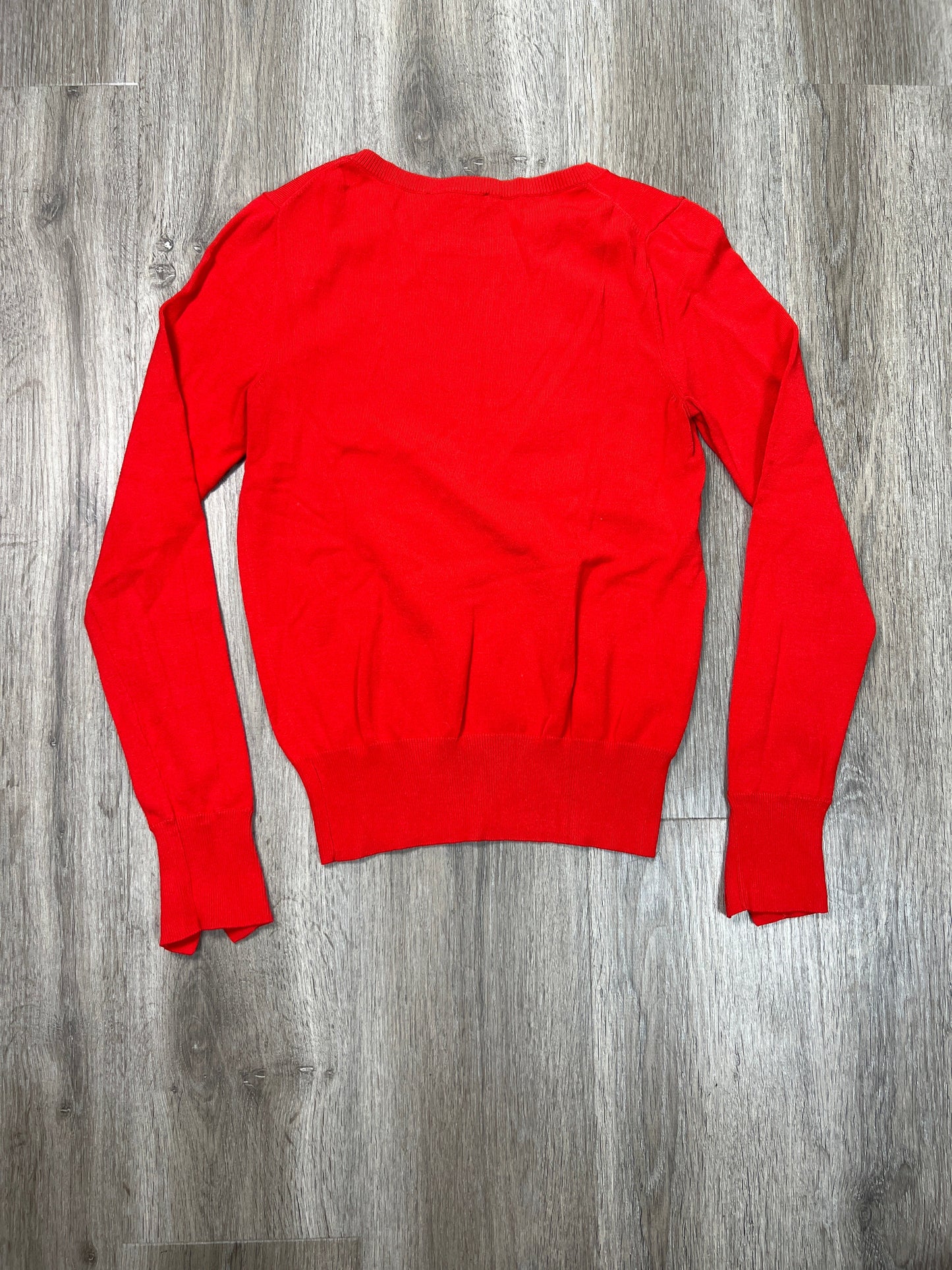 Sweater By Ann Taylor In Red, Size: Xs