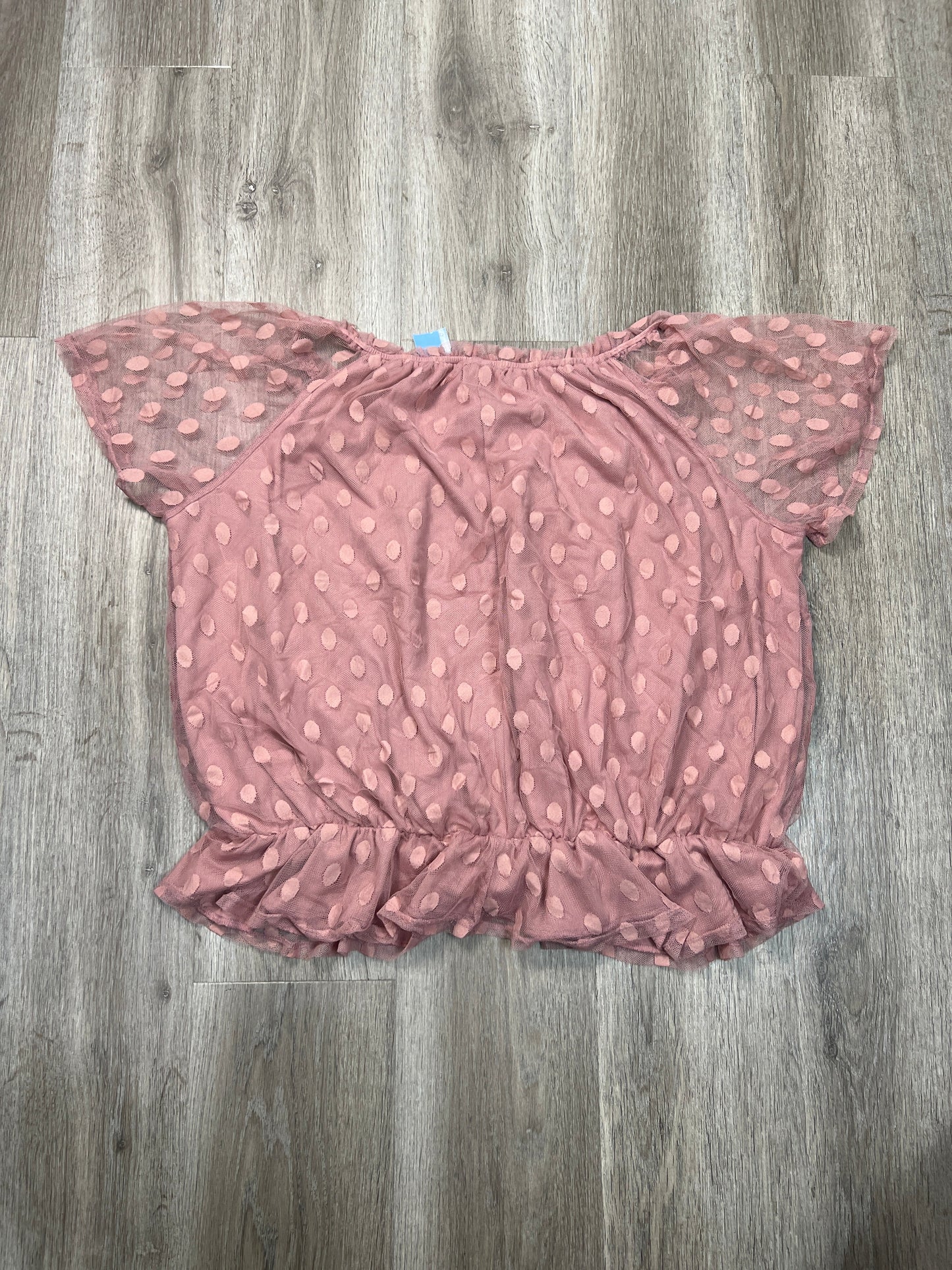 Top Short Sleeve By Siren Lily In Pink, Size: 2x