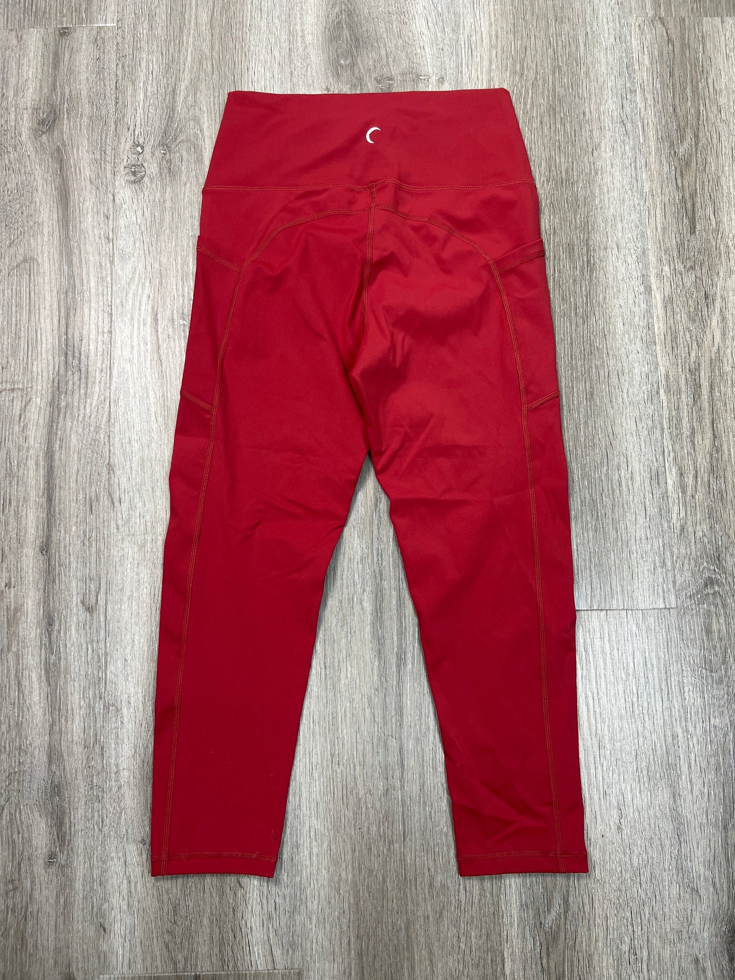 Athletic Leggings By Zyia In Red, Size: S