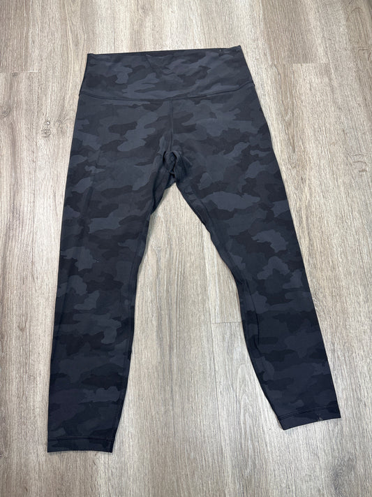 Athletic Leggings By Lululemon In Camouflage Print, Size: L