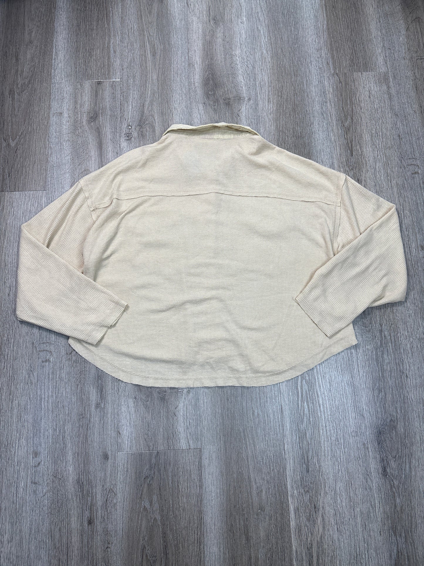 Top Long Sleeve By Altard State In Tan, Size: L