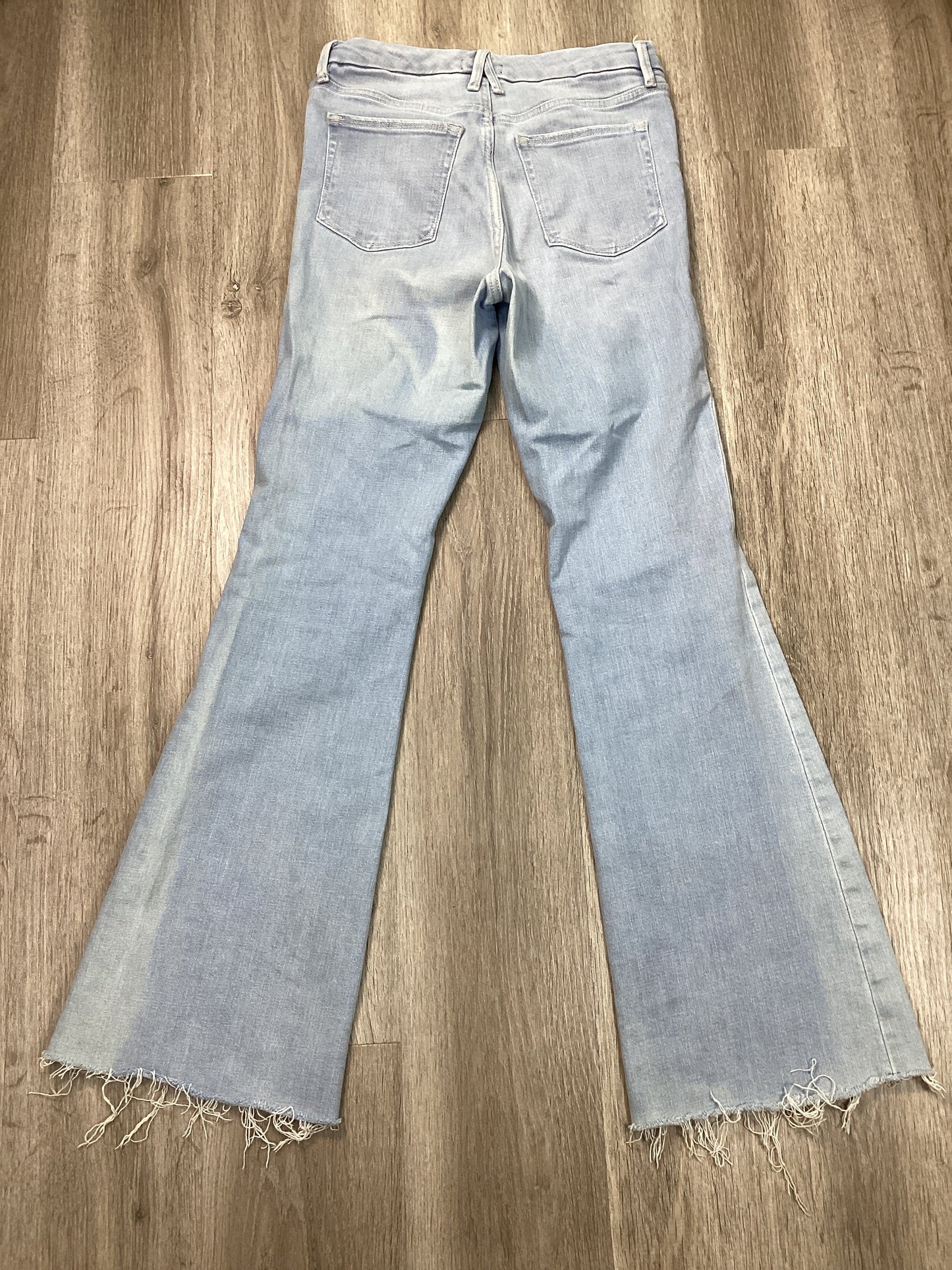 Jeans Flared By Good American In Blue Denim, Size: 8