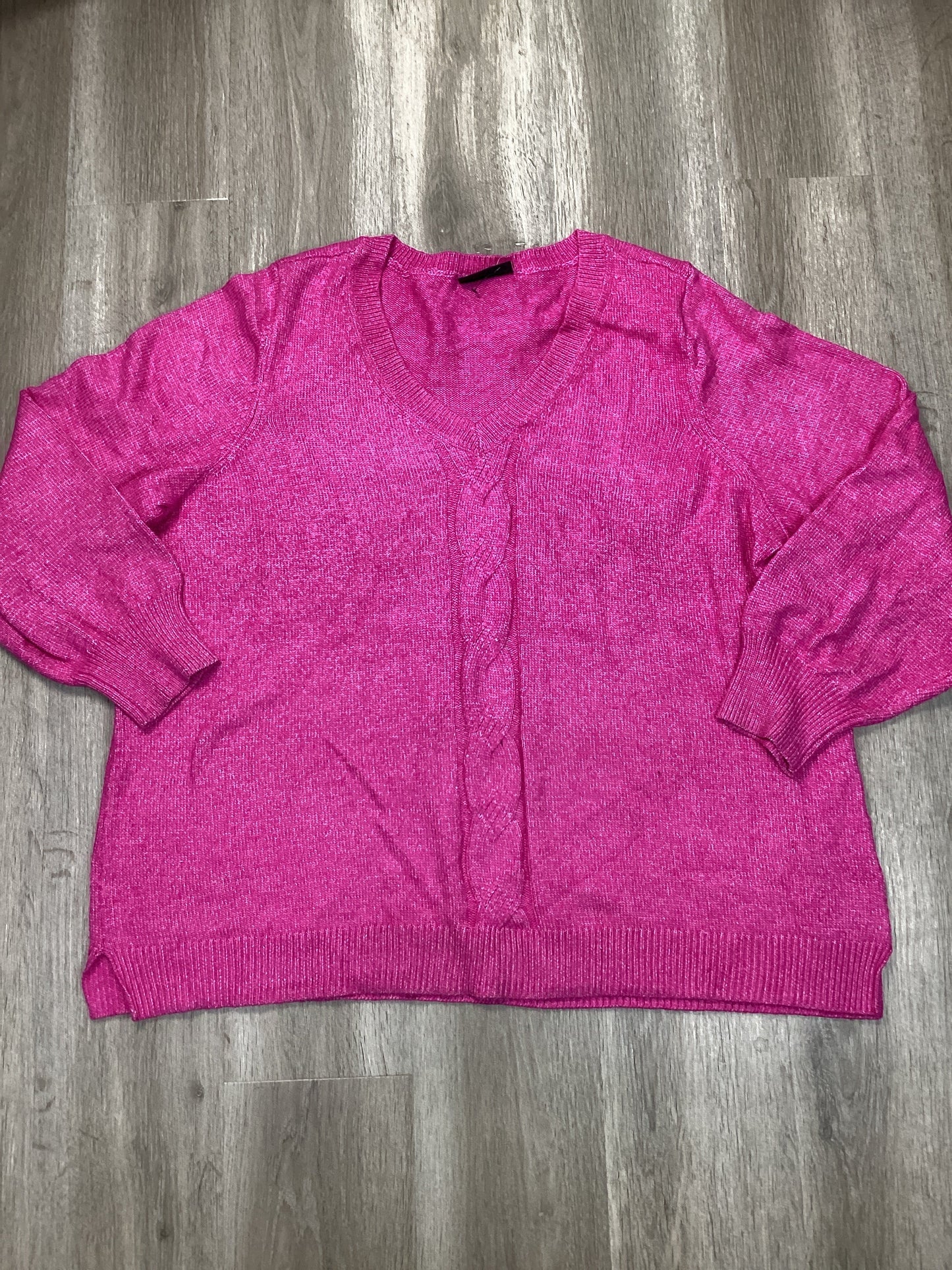 Sweater By Lane Bryant In Pink, Size: Xl