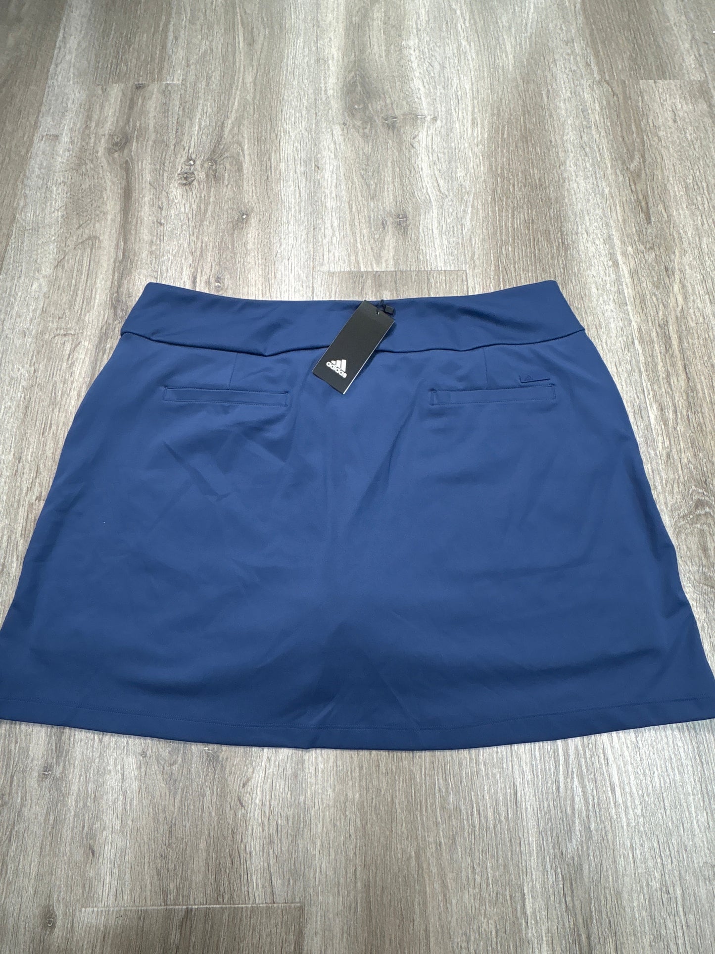 Athletic Skort By Adidas In Blue, Size: Xl