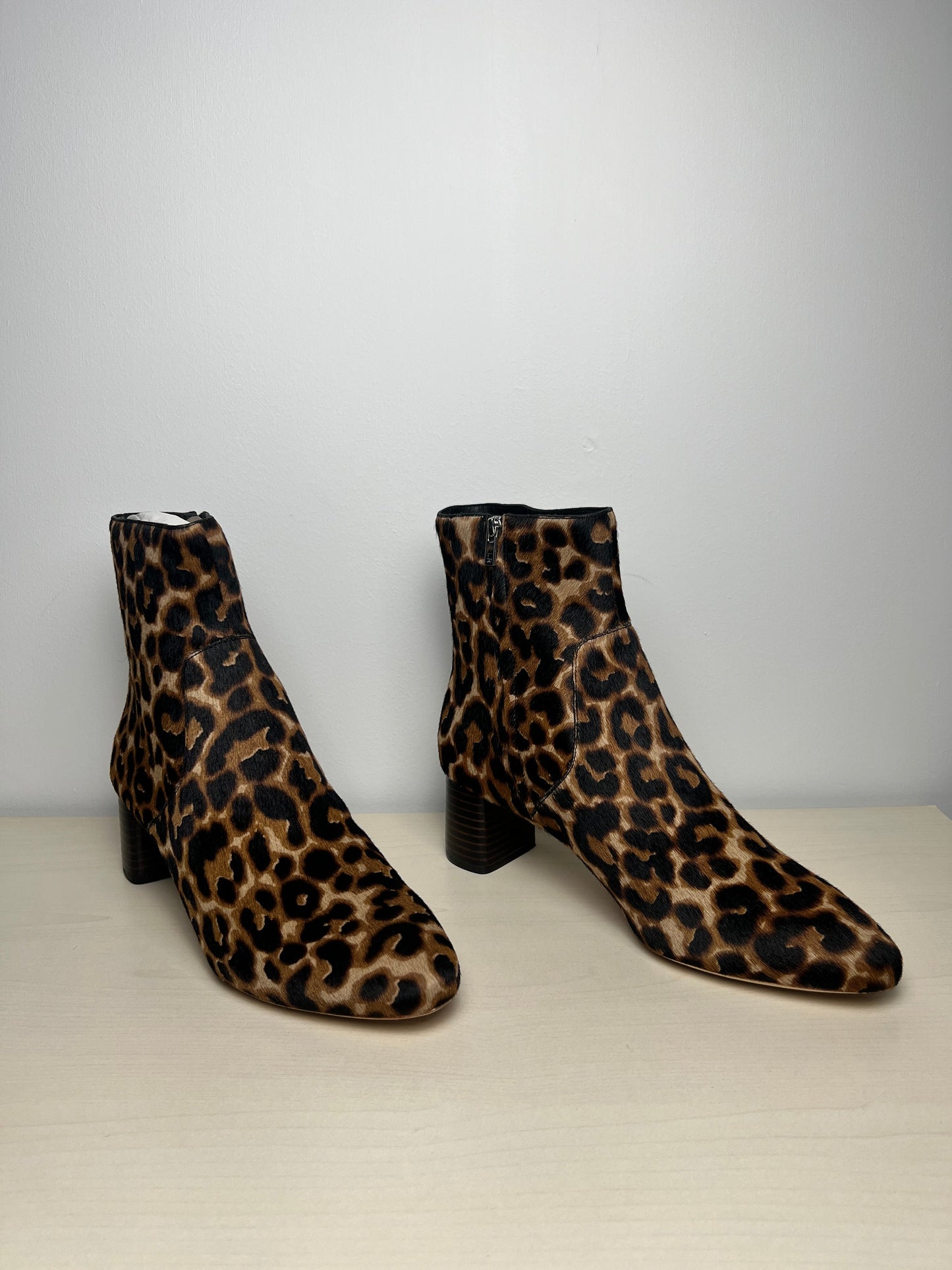 Boots Ankle Heels By Loeffler Randall In Animal Print, Size: 9.5