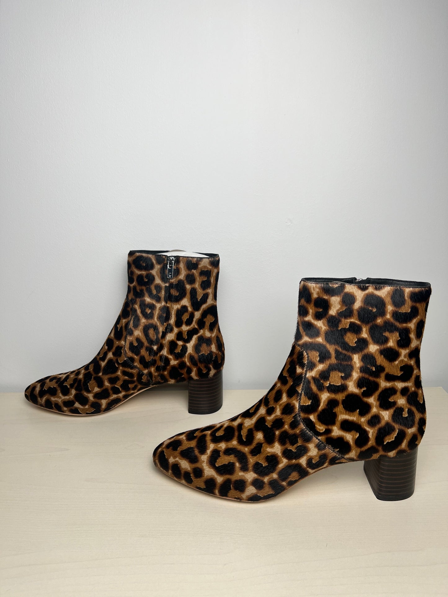 Boots Ankle Heels By Loeffler Randall In Animal Print, Size: 9.5