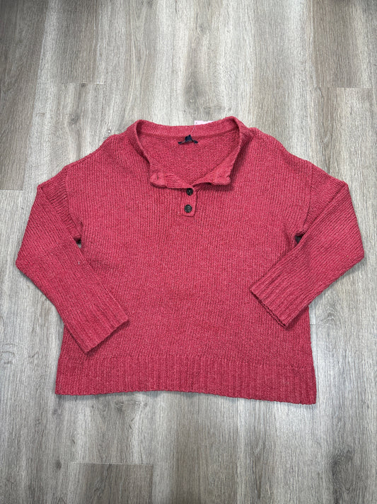 Sweater By American Eagle In Red, Size: L