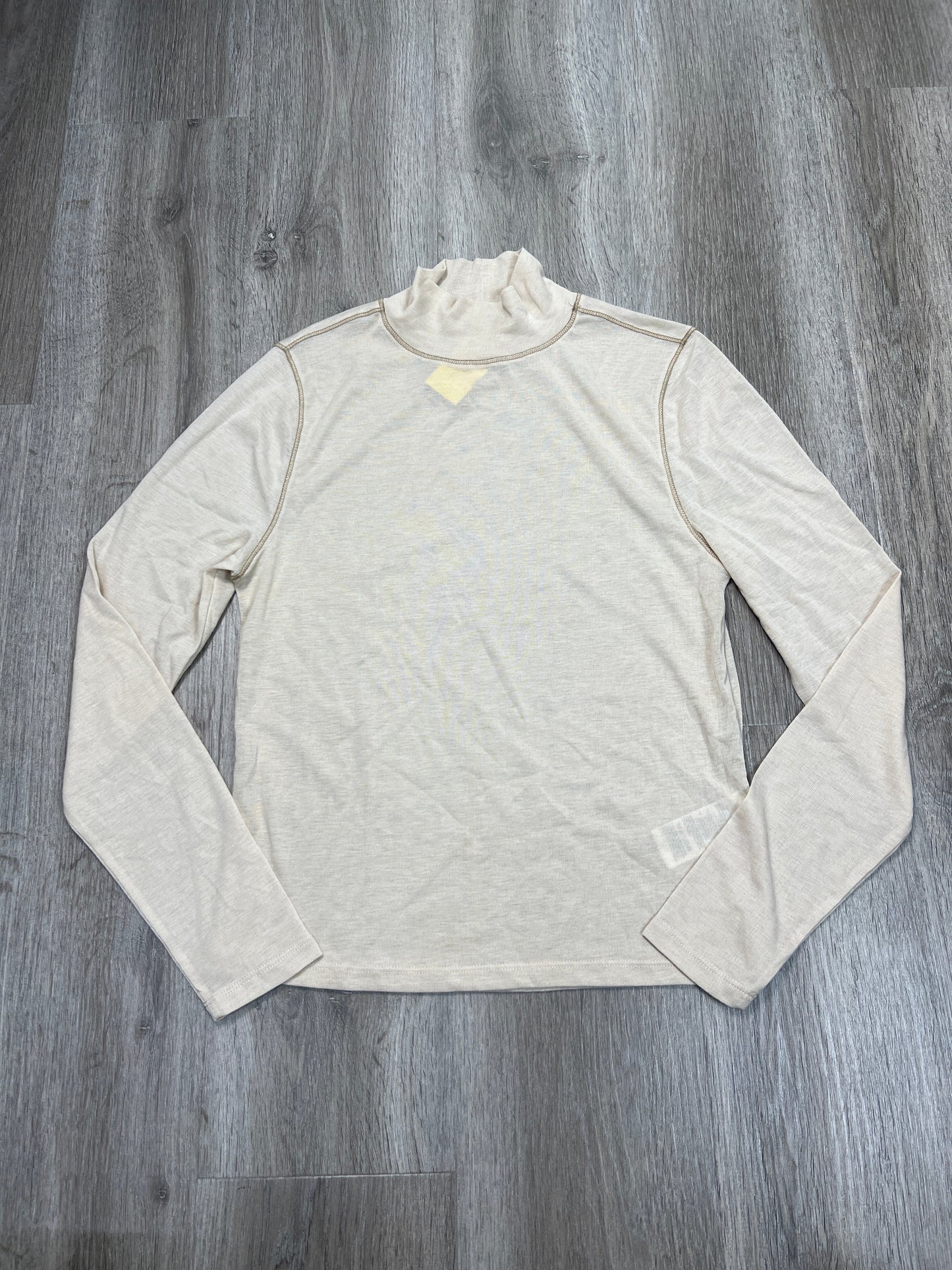 Top Long Sleeve By Madewell In Cream, Size: L