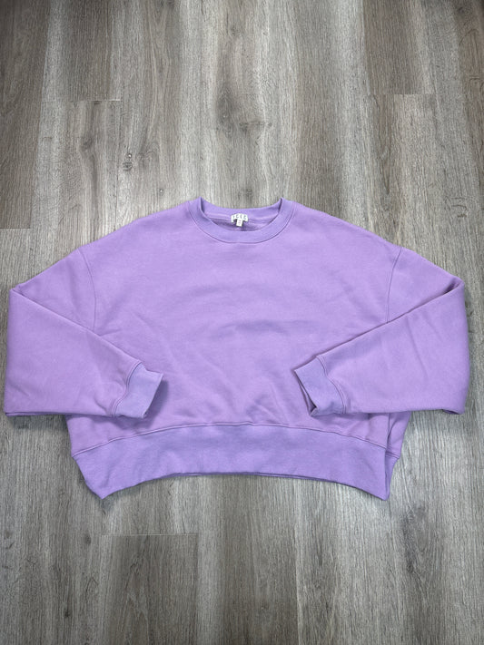 Sweatshirt Crewneck By TCECIn Purple, Size: L