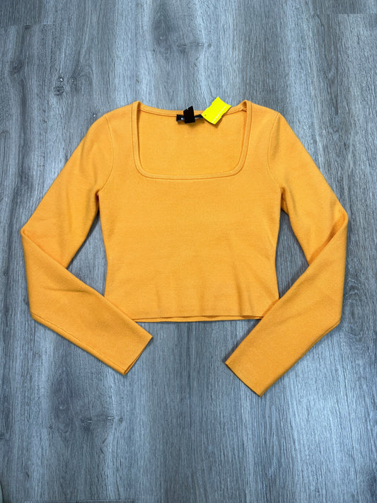 Top Long Sleeve By Express In Orange, Size: Xs