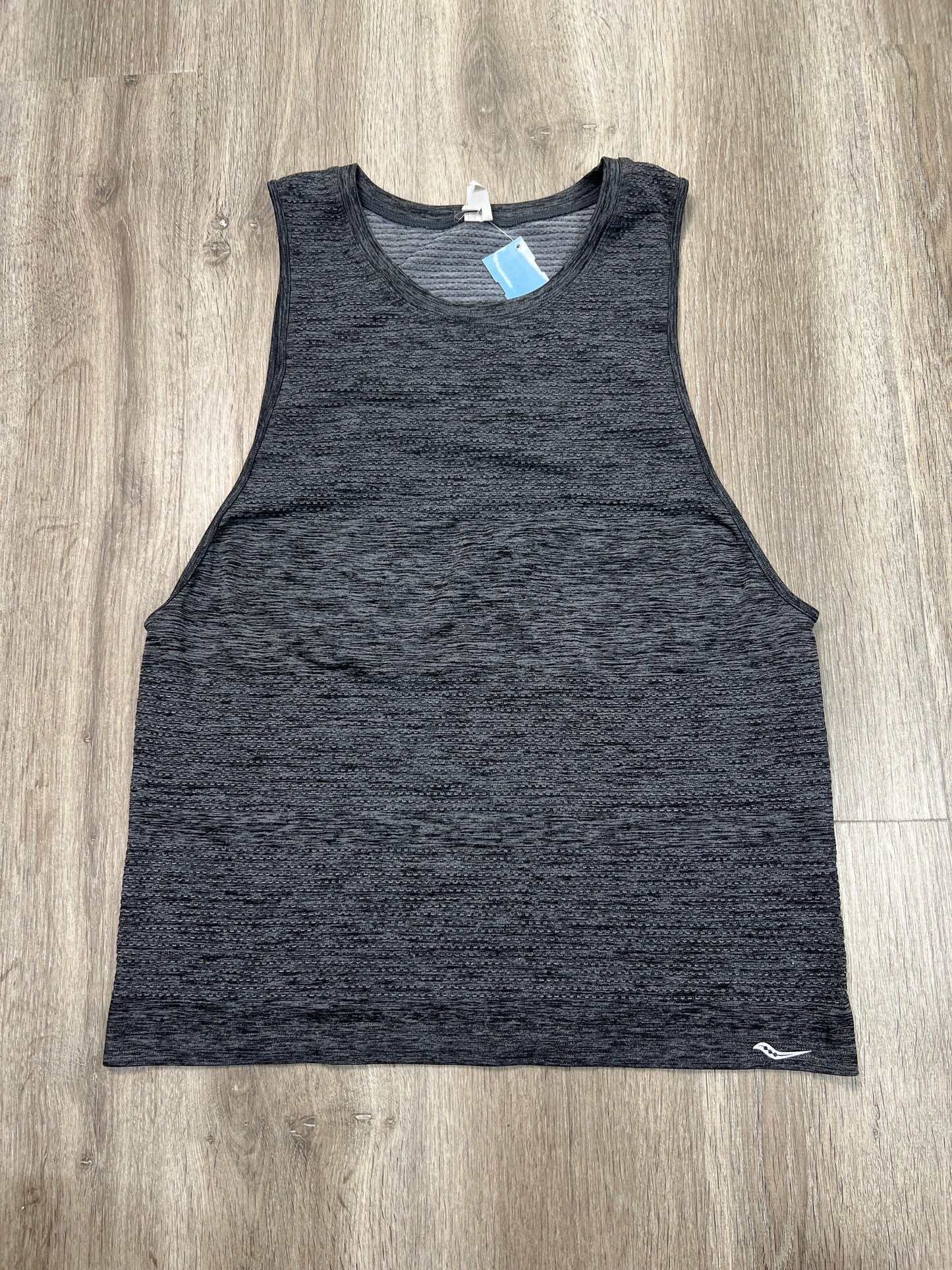 Athletic Tank Top By Saucony In Grey, Size: L