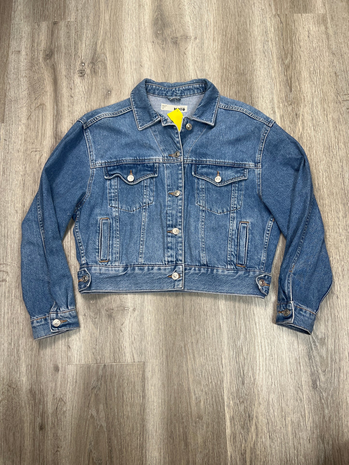 Jacket Denim By Topshop In Blue Denim, Size: S