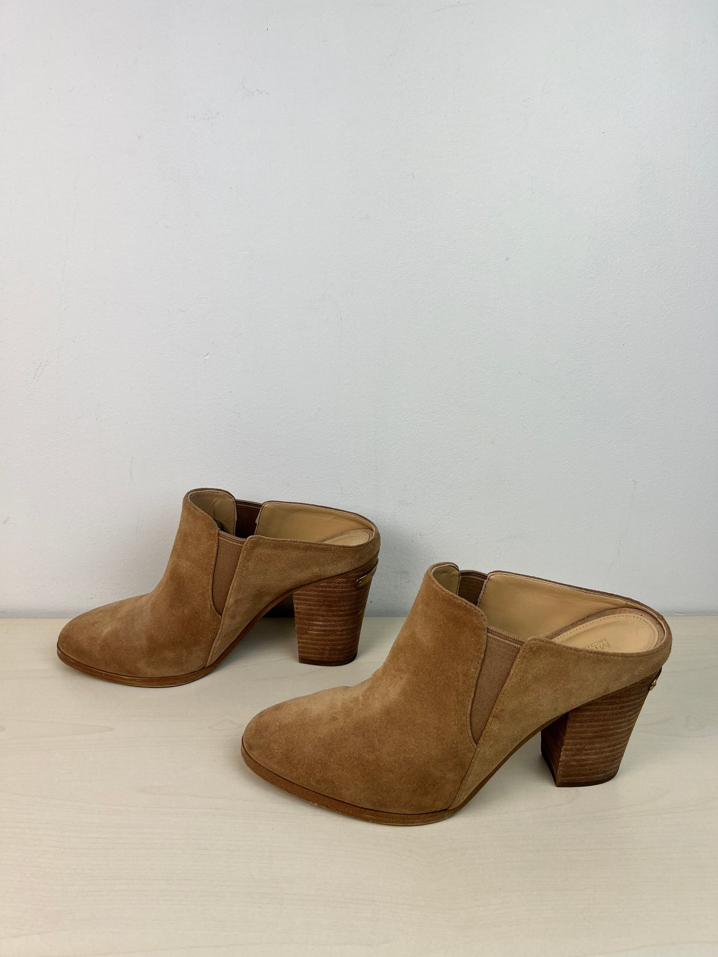 Shoes Heels Block By Michael By Michael Kors In Tan, Size: 9