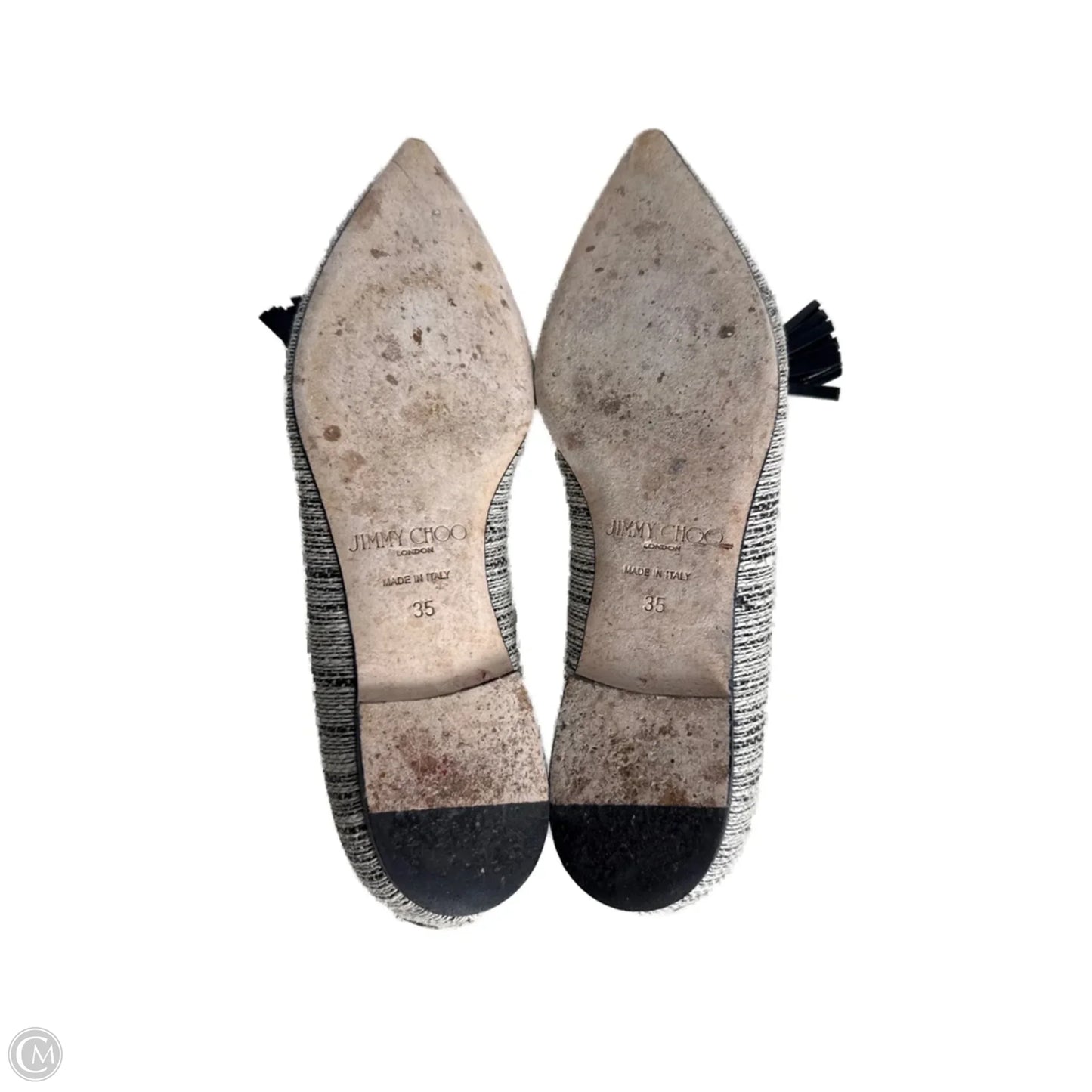 Shoes Luxury Designer By Jimmy Choo In White, Size: 5