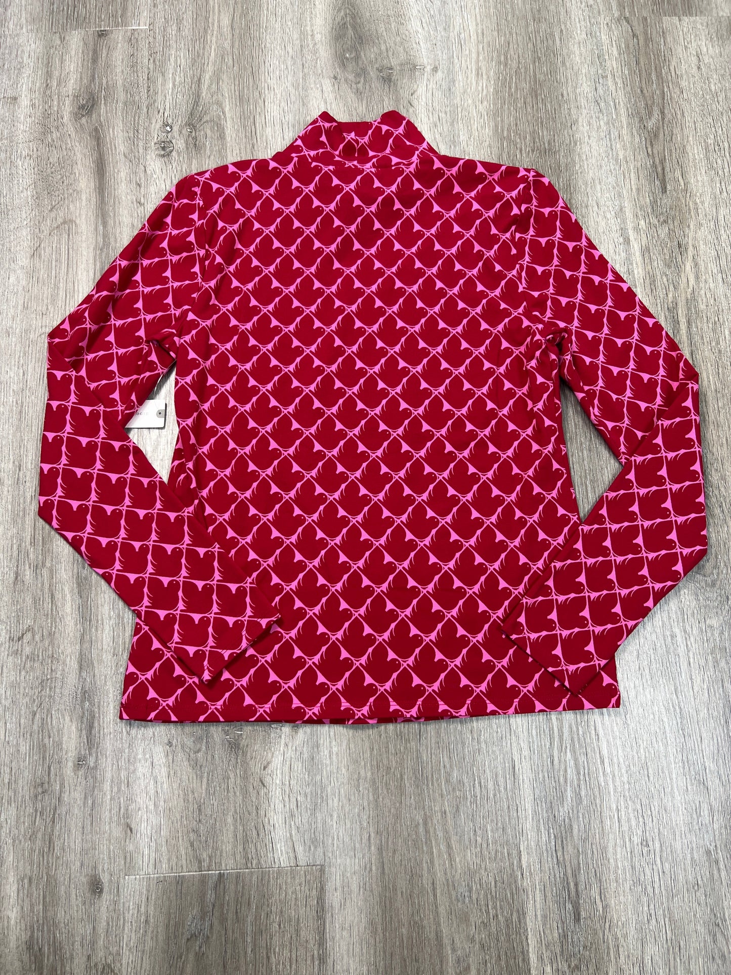 Top Long Sleeve By Anthropologie In Red, Size: M