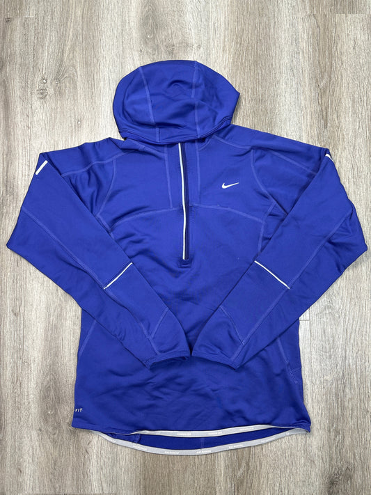 Athletic Sweatshirt Collar By Nike Apparel In Blue, Size: S