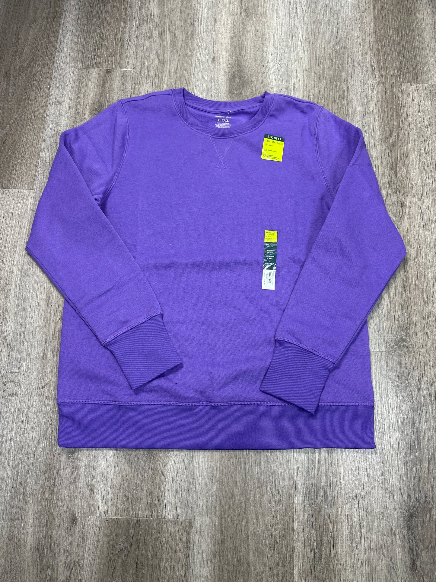 Athletic Sweatshirt Crewneck By Tek Gear In Purple, Size: Xl