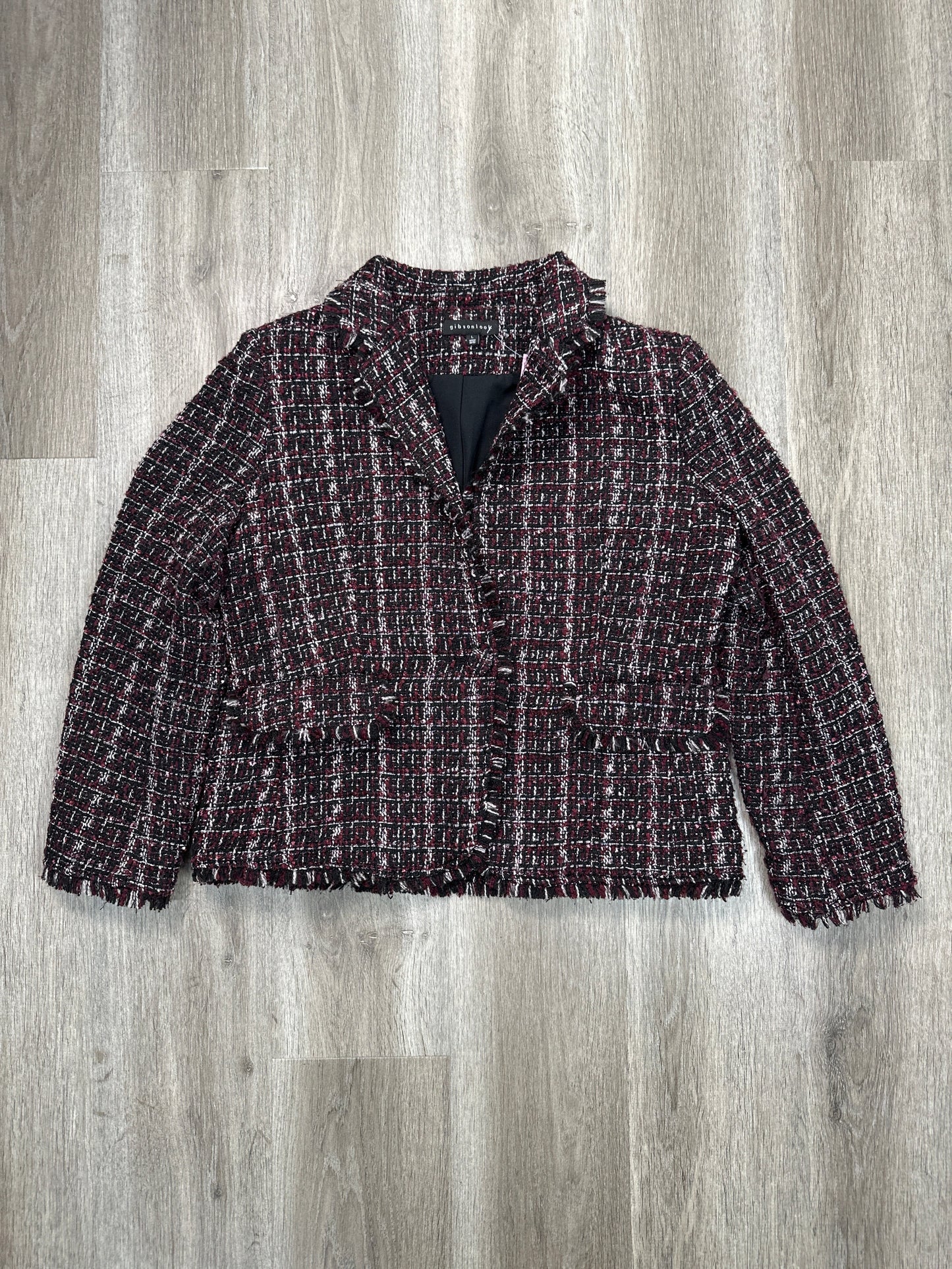 Blazer By Gibson In Plaid Pattern, Size: L