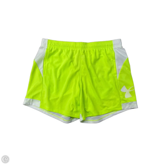 Athletic Shorts By Under Armour In Yellow, Size: Xl