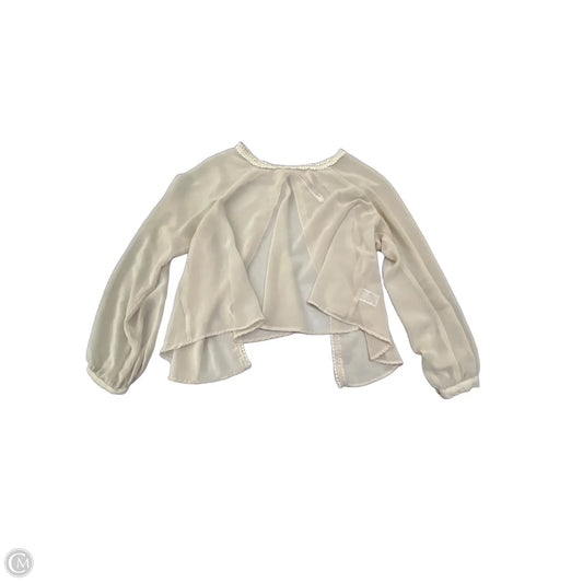 Blouse Long Sleeve By Free People In Grey, Size: S