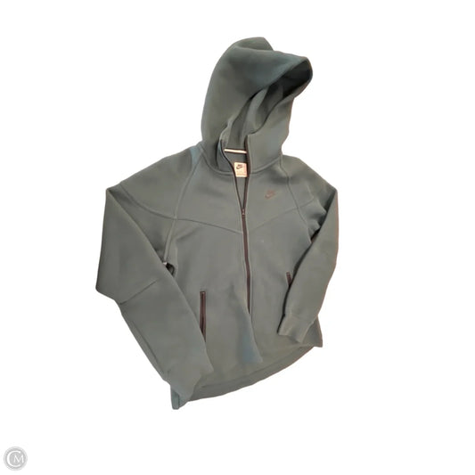 Athletic Jacket By Nike Apparel In Green, Size: S