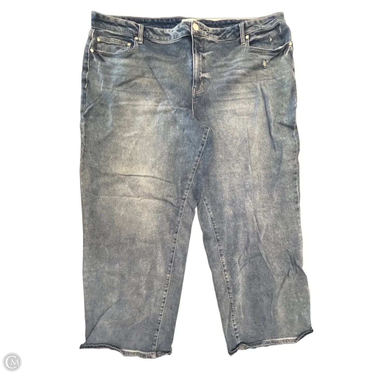 Jeans Wide Leg By Arula In Blue Denim, Size: 24