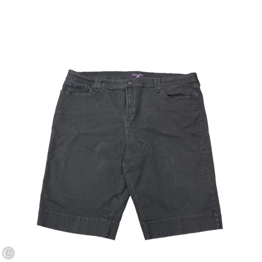 Shorts By Not Your Daughters Jeans In Black Denim, Size: 3x