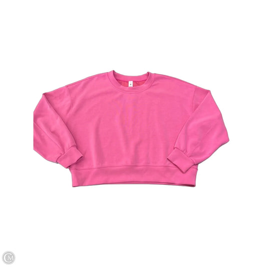 Athletic Sweatshirt Crewneck By Lululemon In Pink, Size: M