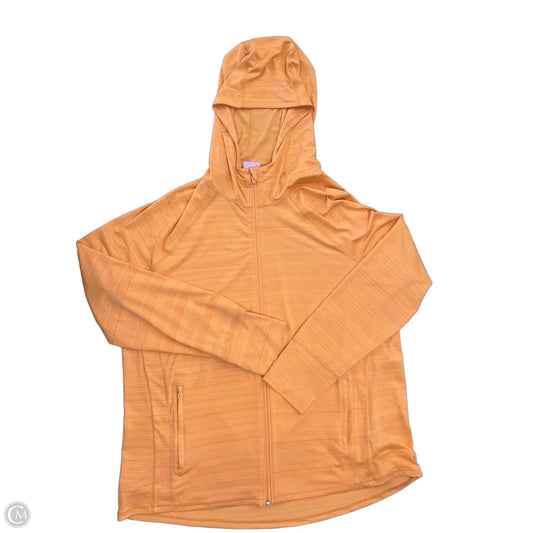 Athletic Jacket By Athleta In Orange, Size: 2x