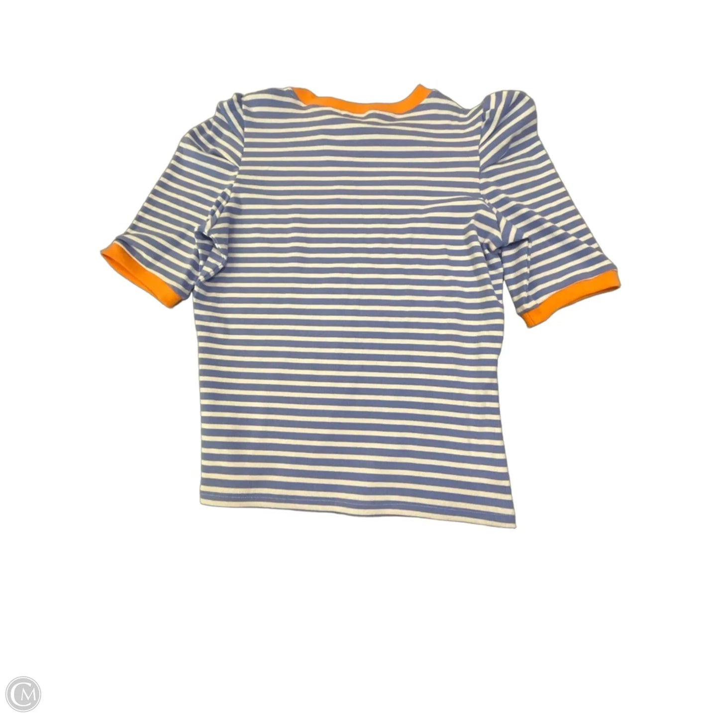 Top Short Sleeve Designer By Rebecca Minkoff In Striped Pattern, Size: M