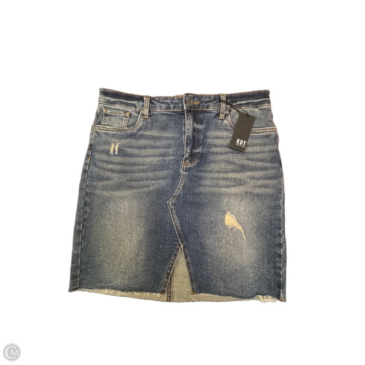 Skirt Mini & Short By Kut In Blue Denim, Size: M
