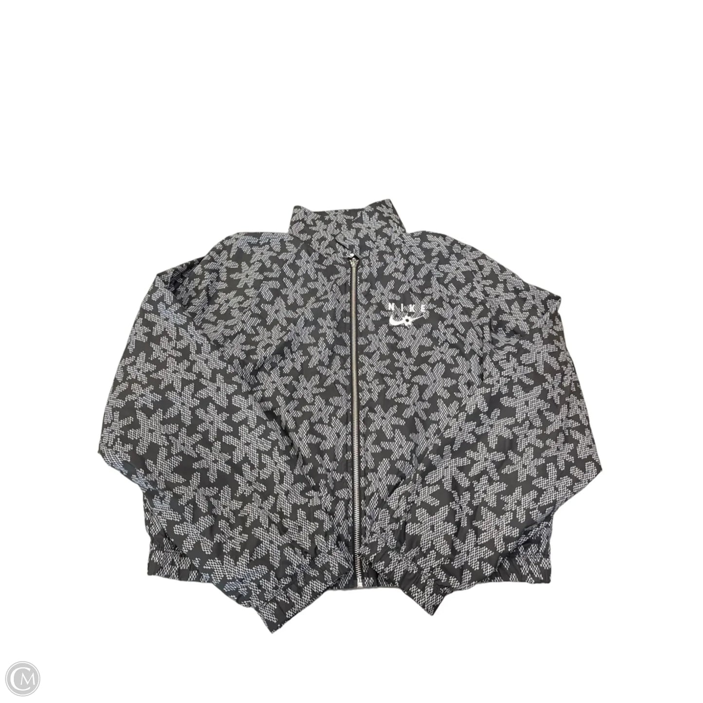 Athletic Jacket By Nike Apparel In Black, Size: M