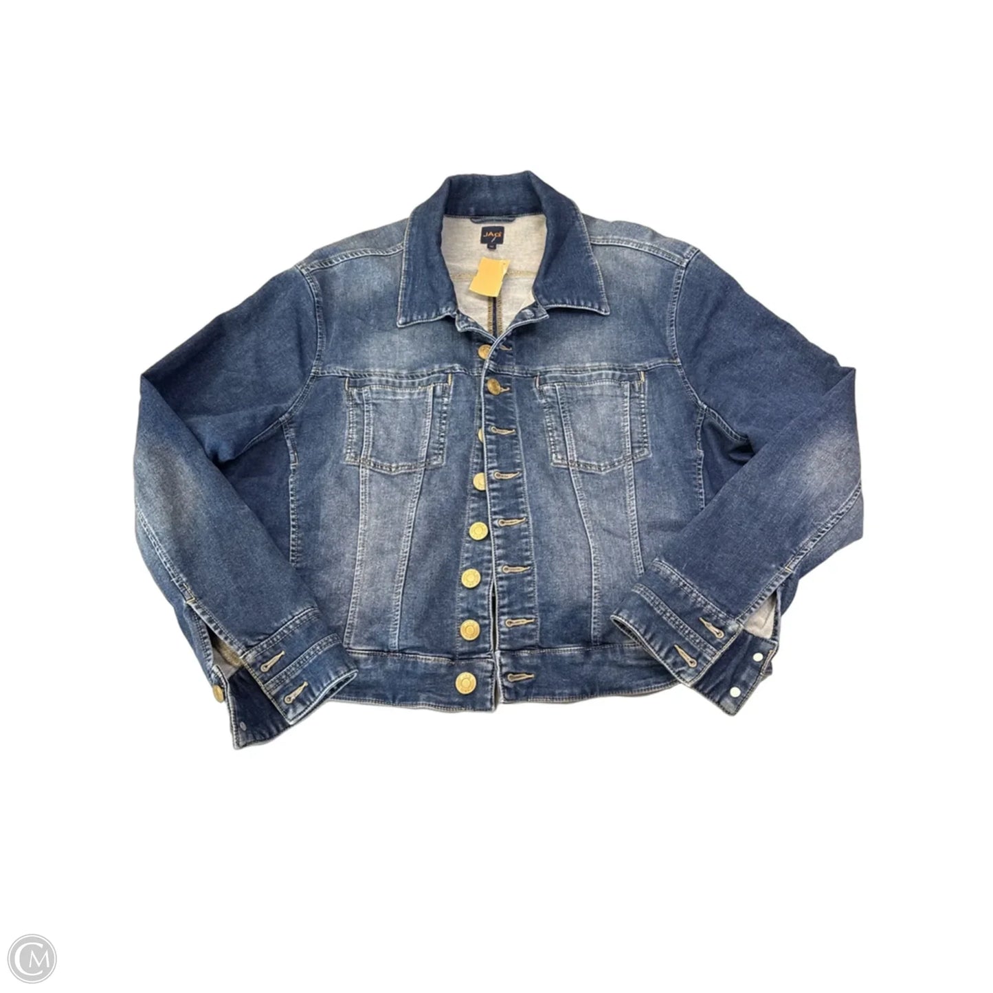 Jacket Denim By Jag In Blue Denim, Size: 1x