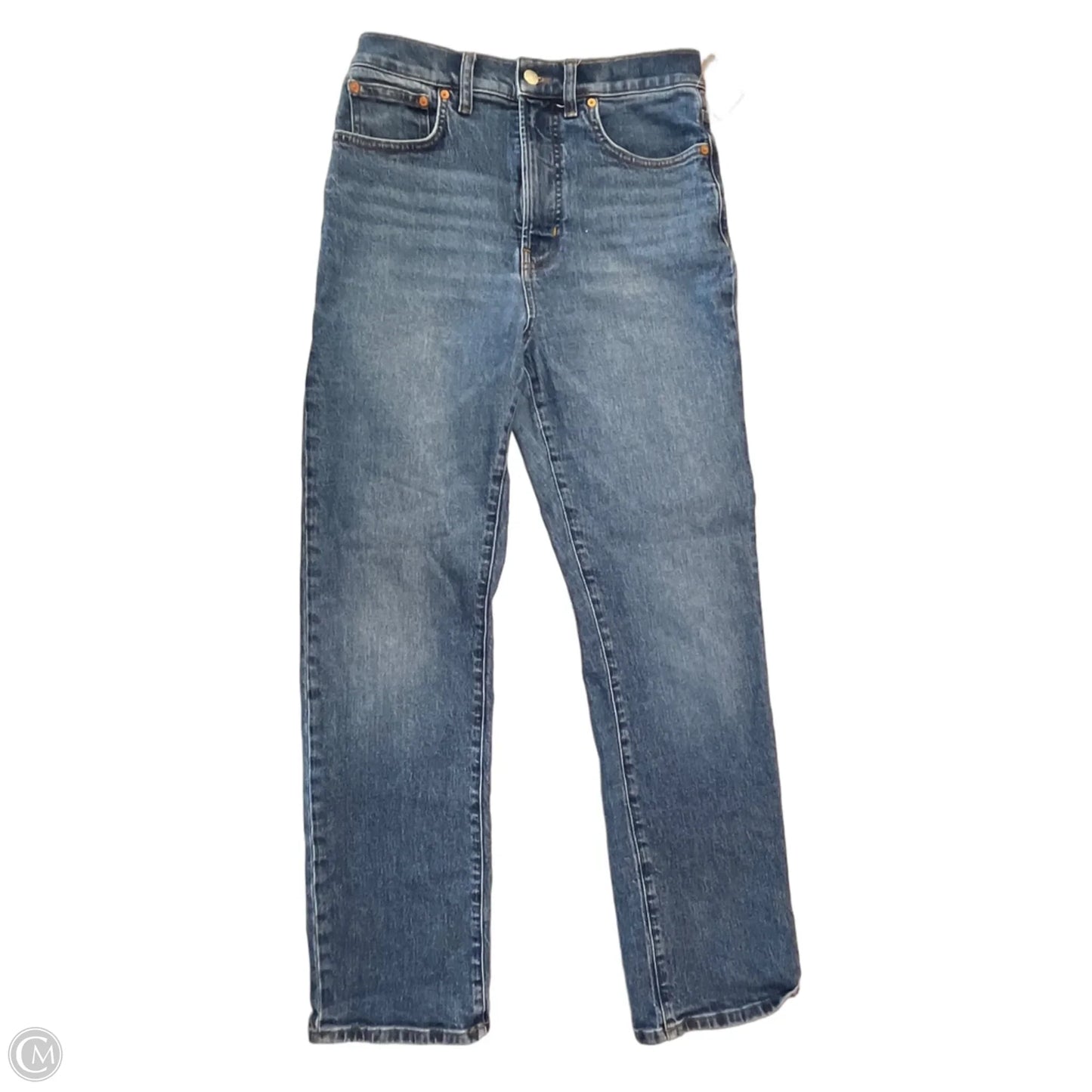 Jeans Straight By Madewell In Blue Denim, Size: 6
