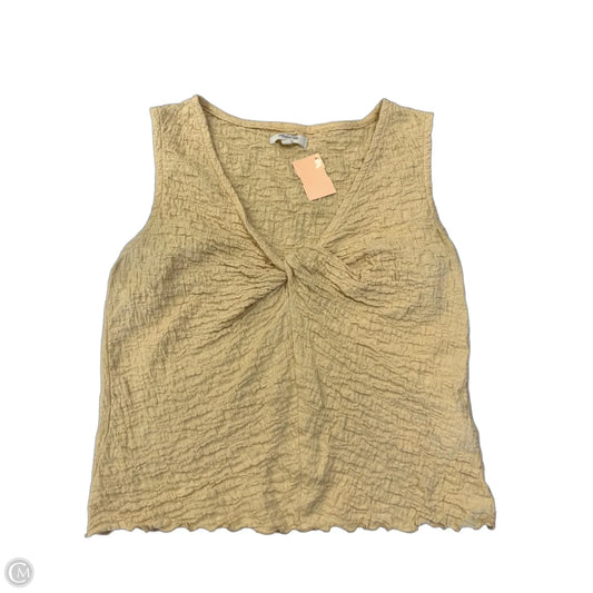 Top Sleeveless By Madewell In Yellow, Size: M